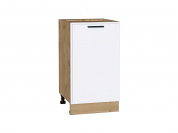 Шкаф нижний с 1-ой дверцей Фрейм 816*450*484 White Silk / Дуб Вотан