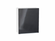 Шкаф верхний с 1-ой дверцей Фьюжн 716*600*320 Anthracite / Белый