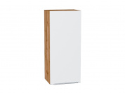 Шкаф верхний с 1-ой дверцей Фьюжн 920*400*320 Silky White / Дуб Вотан