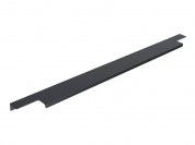 Ручка торцевая мебельная Т-2 496*15*40 Матовый черный