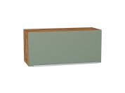 Шкаф верхний горизонтальный Фьюжн 358*800*320 Silky Mint / Дуб Вотан