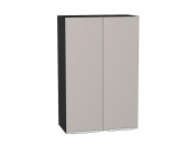 Шкаф верхний с 2-мя дверцами Фьюжн 920*600*320 Clay Silk / Graphite