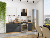 Евро Лайн-06 2140*1400*600 Белый/Антрацит