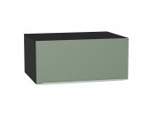 Шкаф верхний горизонтальный глубокий Фьюжн 358*800*576 Silky Mint / Graphite