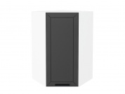 Шкаф верхний угловой Глетчер 920*600*600 Маренго Силк / Белый