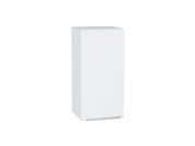 Шкаф верхний с 1-ой дверцей Фьюжн 716*350*320 Silky White / Белый
