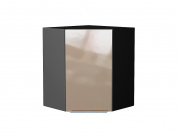 Шкаф верхний угловой Фьюжн 716*600*600 Gallant / Graphite