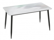 Стол Uni-Form-S2.2B 1300*700*750 SBlack/White Gloss Marble