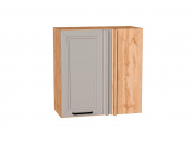Шкаф верхний прямой угловой Нео 716*700*345 Clay Silk / Дуб Вотан