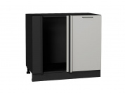 Шкаф нижний угловой Флэт 816*890*478 Light Grey In 2S / Graphite