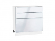 Шкаф нижний с 3-мя ящиками Фьюжн 816*800*480 Angel / Белый