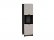 Шкаф пенал с 2-мя дверцами под технику Фрейм 2132*600*580 Clay Silk / Graphite