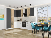 Евро Лайн-07 2340*2000/3000*600 Антрацит/Белый