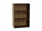 Шкаф верхний с 1-ой остекленной дверцей 920*600*322 Черный / Дуб Вотан