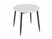 Стол Uni-Form-R.2B 800*800*750 SBlack/White Matt Marble
