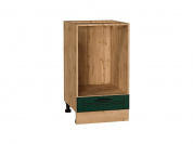 Шкаф нижний под духовку Дублин 816*450*474 Special Green / Дуб Вотан