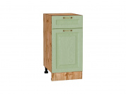 Шкаф нижний с 1-ой дверцей и ящиком Ницца 816*400*478 Дуб оливковый / Дуб Вотан