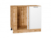 Шкаф нижний угловой Флэт 816*890*478 White In 2S / Дуб Вотан