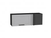 Шкаф верхний прямой угловой горизонтальный Глетчер 358*1000*350 Гейнсборо Силк / Graphite