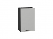 Шкаф верхний с 1-ой дверцей Фрейм 716*450*324 Grey Silk / Graphite