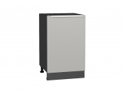 Шкаф нижний с 1-ой дверцей Фьюжн 816*500*480 Silky Light Grey / Graphite