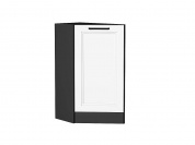 Шкаф нижний торцевой Нео 816*296*554 White Silk / Graphite