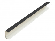 Заглушка торцевая для цоколя ПВХ 146*16*15 Graphite