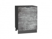 Шкаф нижний с 1-ой дверцей Флэт 816*600*478 Temple Stone 2S / Graphite