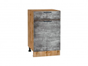 Шкаф нижний с 1-ой дверцей и ящиком Флэт 816*500*478 Temple Stone 2S / Дуб Вотан