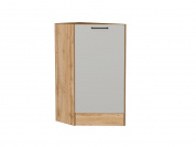 Шкаф нижний торцевой Флэт 816*296*552 Light Grey In 2S / Дуб Вотан