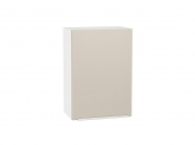Шкаф верхний с 1-ой дверцей Фьюжн 716*500*320 Cream Silk / Белый
