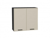 Шкаф верхний с 2-мя дверцами Фрейм 716*800*324 Cream Silk / Graphite