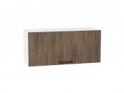 Шкаф верхний горизонтальный Флэт 358*800*318 Brown Casella Oak 2S / Белый