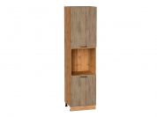 Шкаф пенал с 2-мя дверцами под технику Флэт 2336*600*574 Natural Casella Oak 2S / Дуб Вотан