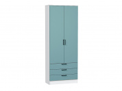 Шкаф двухстворчатый Стиль ШК-803 с ящиками 2110*800*376 Grey-green In 2S