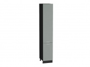 Шкаф пенал с 2-мя дверцами Квадро 2336*400*577 Аквамарин / Graphite