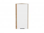 Шкаф верхний торцевой Лайт 920*300*304 Special White / Дуб Вотан