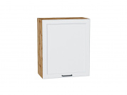 Шкаф верхний с 1-ой дверцей Барселона 716*600*324 Белый / Дуб Вотан