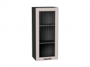 Шкаф верхний с 1-ой остекленной дверцей Барселона 920*400*324 Кашемир / Graphite