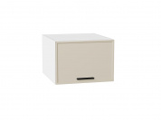 Шкаф верхний горизонтальный глубокий Фрейм 358*500*580 Cream Silk / Белый