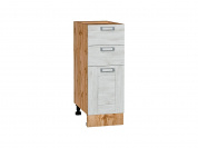 Шкаф нижний с 3-мя ящиками Лофт 816*300*480 Nordic Oak / Дуб Вотан