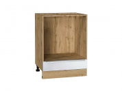 Шкаф нижний под духовку Фьюжн 816*600*476 Angel / Дуб Вотан