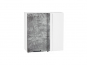 Шкаф верхний прямой угловой Флэт 716*700*345 Temple Stone 2S / Белый