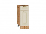 Шкаф нижний с 1-ой дверцей и ящиком Ницца 816*300*478 Дуб крем / Дуб Вотан