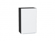 Шкаф верхний с 1-ой дверцей Фьюжн 716*450*320 Silky White / Graphite