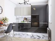 Фьюжн-07 2140*2700*600 Silky Light Grey/Anthracite
