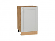 Шкаф нижний с 1-ой дверцей Лофт 816*500*480 Grey Silk / Дуб Вотан