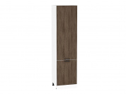 Шкаф пенал с 2-мя дверцами Флэт 2336*600*574 Brown Casella Oak 2S / Белый