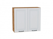 Шкаф верхний с 2-мя дверцами Ницца 716*800*318 Blanco / Дуб Вотан
