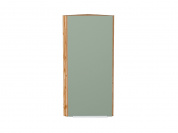 Шкаф верхний торцевой Фьюжн 920*300*306 Silky Mint / Дуб Вотан
